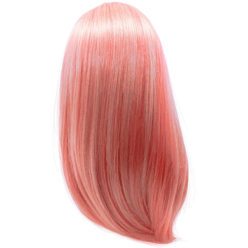 I&#39;M A GIRLY Pink Wig - 14&#34; Long Straight Synthetic Fiber Hair, 3 of 6
