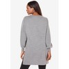 Roaman's Women's Plus Size Blouson Sleeve High Low Sweatshirt - 3 of 4