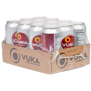 Vuka Natural Energy Workout Berry Lemonade  Clean Pre-Workout Energy Drink for Focus & Performance, 16 oz, Case of 12 - 1 of 4