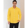 INSPIRE CHIC Men's Long Sleeves Button Down Polka Dots Shirt - 2 of 4