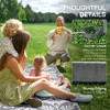 Gulches Outsunny Reversible Outdoor Rug Carpet, 9' x 12' Waterproof Plastic Straw Rug with Carry Bag - 3 of 4