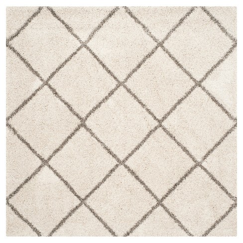 7'x7' Square Outdoor Patio Rug Light Gray/beige - Safavieh : Target