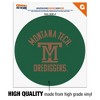 Montana Tech of the University of Montana Orediggers Logo Automotive Car Window Locker Circle Bumper Sticker - 3 of 4