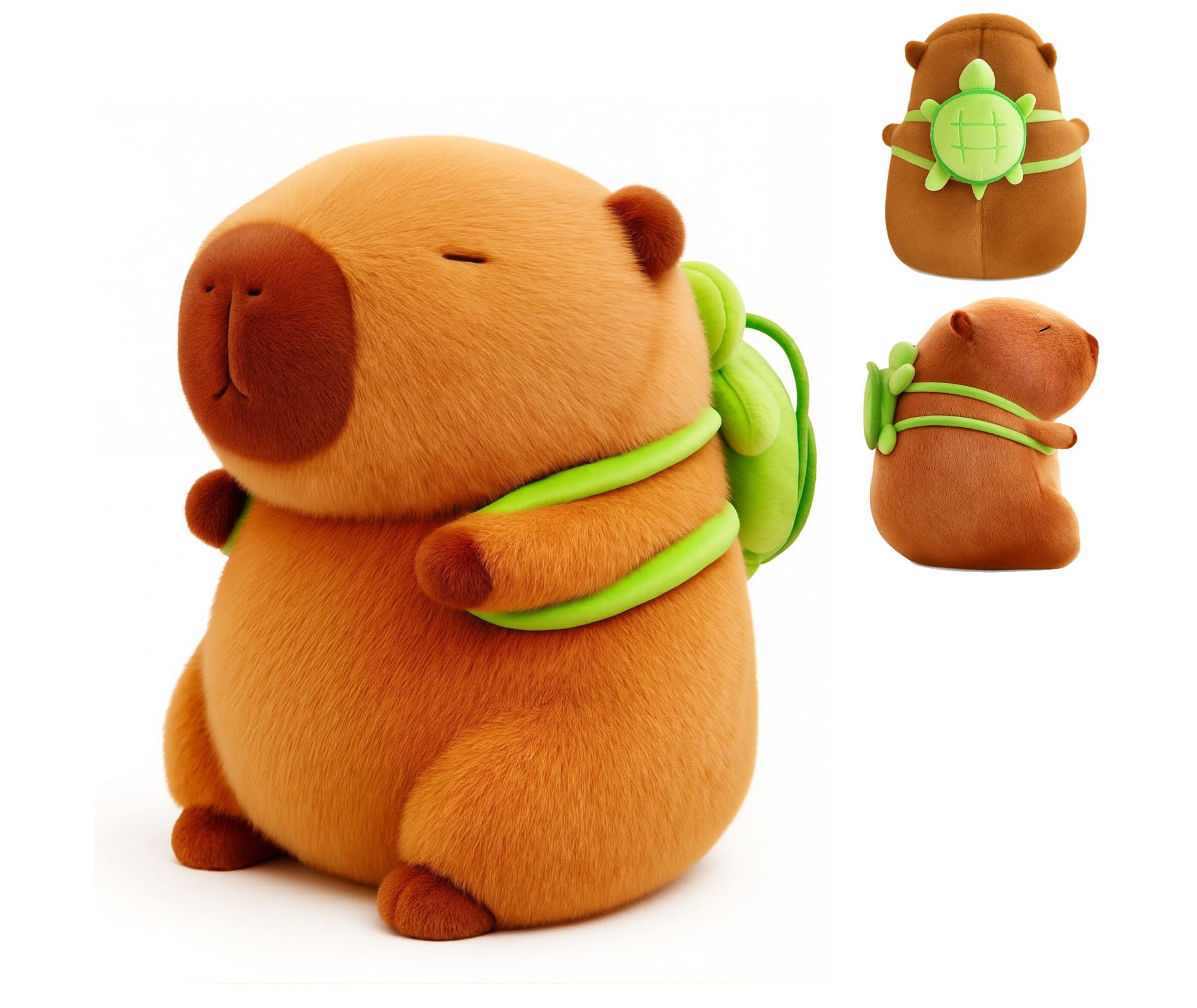 Cute Capybara Plush Kawaii Soft Capybara Plush Doll Pillow with Bread Capybara Stuffed Aniamls Toys for Girls Kids Adults Birthdays Valentines Gift 9"