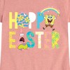 Girls' - SpongeBob Squarepants - Hoppy Easter Icons Fitted Short Sleeve Graphic T-Shirt - 2 of 4