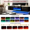 Aoxun 70" Floating Fireplace TV Stand with 36" Electric Fireplace, Wall Mounted Fireplace Entertainment Center with Storage - 3 of 4