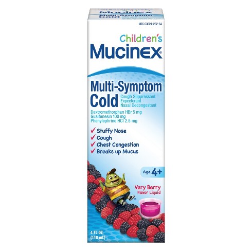 Children's Mucinex Multi-Symptom Cold - Very Berry - 4 fl oz : Target