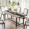 HOMCOM Industrial Dining Table for 8 People, 70.9" Long Rectangular Kitchen Table with Large Tabletop and Steel Legs for Dining Room - 2 of 4