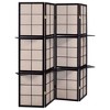 Vynxaria Tan and Cappuccino 4-Panel Folding Screen - 3 of 4