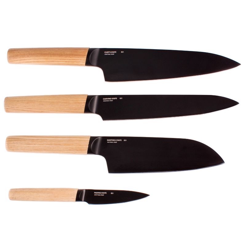 BergHOFF Ron 4Pc Knife Set with Natural Wood Handle, 4 knives, 5 of 17