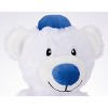 Rite Lite 8.5"  "Chewdaica" Plush Bear Chanukah Dog Toy - Blue/White - 2 of 2