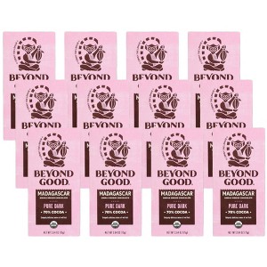 Beyond Good 70% Pure Dark Chocolate Bar - Case of 12/2.64 oz - 1 of 4