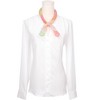 INSPIRE CHIC Women's Rainbow Bowknot Printed Small Square Blended Cotton Scarves 1Pc - 2 of 4