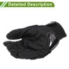 Unique Bargains Motorcycle Gloves Breathable Full Finger Gloves Outdoor Gloves 1 Pair - 4 of 4