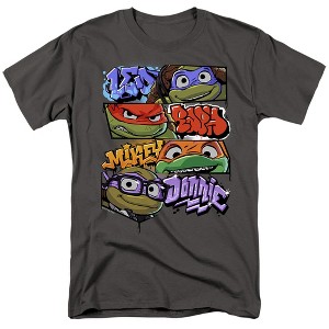 Men's Teenage Mutant Ninja Turtles: Mutant Mayhem Graffiti Names T-Shirt - 1 of 4
