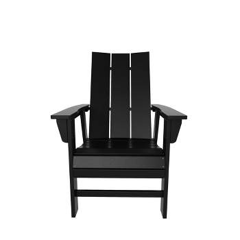 WestinTrends Outdoor Patio Modern Adirondack Dining Chair Weather Resistant