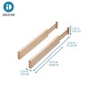iDESIGN Renewable Wood Collection in Paulownia Wood Expandable Drawer Divider Insert - 2 of 4