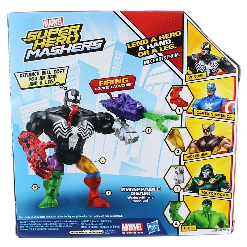 Marvel Super Hero Mashers 6" Action Figure: Venom, 4 of 5