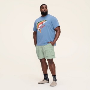 Men's Mid-Rise Cargo Shorts - Woolrich x Target Aqua - 1 of 4