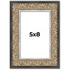 PosterPalooza | Photo Size Ornate Silver Picture Frame - UV Acrylic, Foam Board Backing, Hanging Hardware - 2 of 4