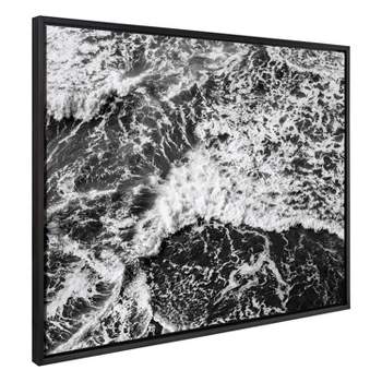 Kate & Laurel All Things Decor 31.5"x41.5" Sylvie West Coast Vernon Black and White Frame Wall Art by Pete Olsen Black Black and White