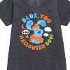 Girls' - Blue's Clues & You! - Blue You And Halloween Boo Graphic Short Sleeve Fleece Dress - 2 of 3