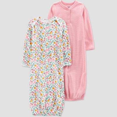 Image of Carter's Just One You® Baby Floral Layette Registry Pajama Set - Pink 3M