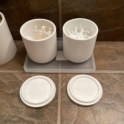 Modern Bath Canister Black - Threshold™ : Target