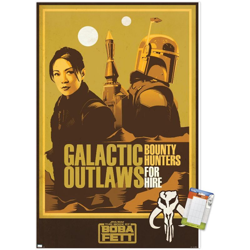 Trends International Star Wars: The Book of Boba Fett - Galactic Outlaws Unframed Wall Poster Prints, 1 of 7