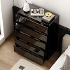 Famapy Modern High Gloss 5 Drawers Dresser With Bottom Light - 4 of 4