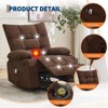 GustoWave Power Lift Recliner Chair for Elderly - Massage & Heat Recliner with 45° Assist Stand, Swivel Rocker Sofa with Cup Holders - 4 of 4