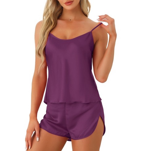 Purple satin fashion camisole