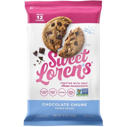 Sweet Loren's Gluten Free Vegan Chocolate Chunk Cookie Dough - 12oz
