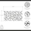 Cheung's Polaris Rectangle Curved Metal Abstract Wall Art - Black 6088BK - 2 of 4