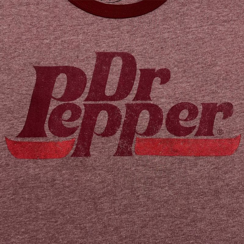 Men&#39;s Dr Pepper Short Sleeve Graphic T-Shirt - Burgundy, 3 of 4