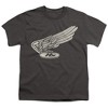 Boys' Short Sleeve Honda Vintage Wing Badge T-Shirt - 2 of 4