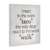 Stupell Industries Funny React To Taco, 48" x 36" - 3 of 4