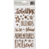 Thickers Shimelle Head In The Clouds Phrases Stickers - Gold Glitter, 76pcs - 2 of 2