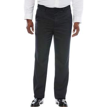 KingSize Men's Big & Tall  No Hassle Classic Fit Expandable Waist Plain Front Dress Pants