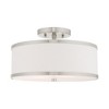 Livex Lighting Park Ridge 2 - Light Semi-Flush Mount in  Brushed Nickel - 2 of 4