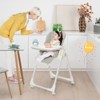 Infans Foldable Baby Highchair w/ 360° Rotating Wheels & Height Adjustment - 2 of 4