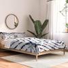 Full/Queen Little Arrow Design Co Tie Dye 100% Cotton Comforter Set Blue - Deny Designs: Includes Pillow Shams, Machine Washable - 2 of 3