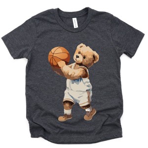 The Juniper Shop Watercolor Basketball Bear Youth Short