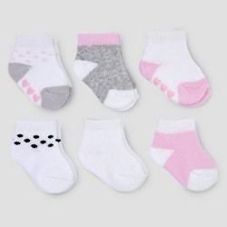 White Carter's Just One You Infant 0-3 months Socks 4 Pack 