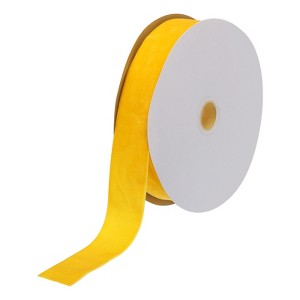 Unique Bargains Soft Single Face Spool Silky Velvet Ribbon for Bouquets DIY Crafts - 1 of 3