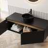 GDFStudio Pamsha 48" Modern Bathroom Vanity with Vessel Basin and Storage Cabinet - 2 of 4