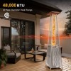 East Oak 18.23"x21.84" 48000 BTU Torch Patio Propane Outdoor Portable Heater Bronze Finish: Iron Frame, 10ft Heat Radius - 2 of 4