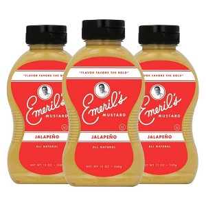 Emeril Lagasse Gourmet Mustard - Dijon, Jalapeño & Smooth Honey- 12 oz Premium All Natural Mustard Sauce - 1 of 1