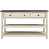 YOOCOZZ Pine Solid Wood Classic Design console table with Two Open Shelves - 2 of 4
