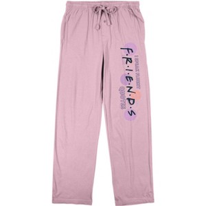 Friends (TV) "I Speak Fluent Friends Quotes" Women's Pink Sleep Pajama Pants - 1 of 4